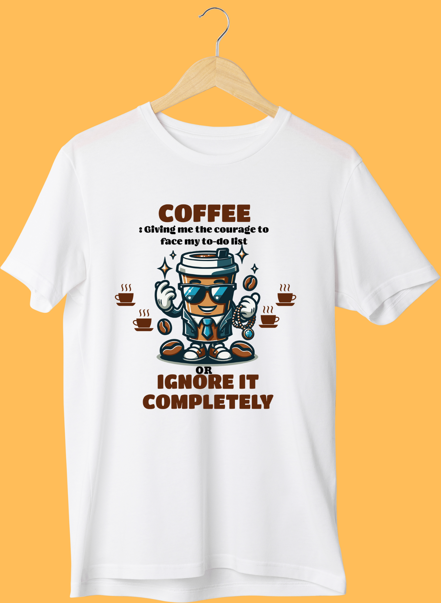 Coffee gives Courage - Unisex Classic T-Shirt