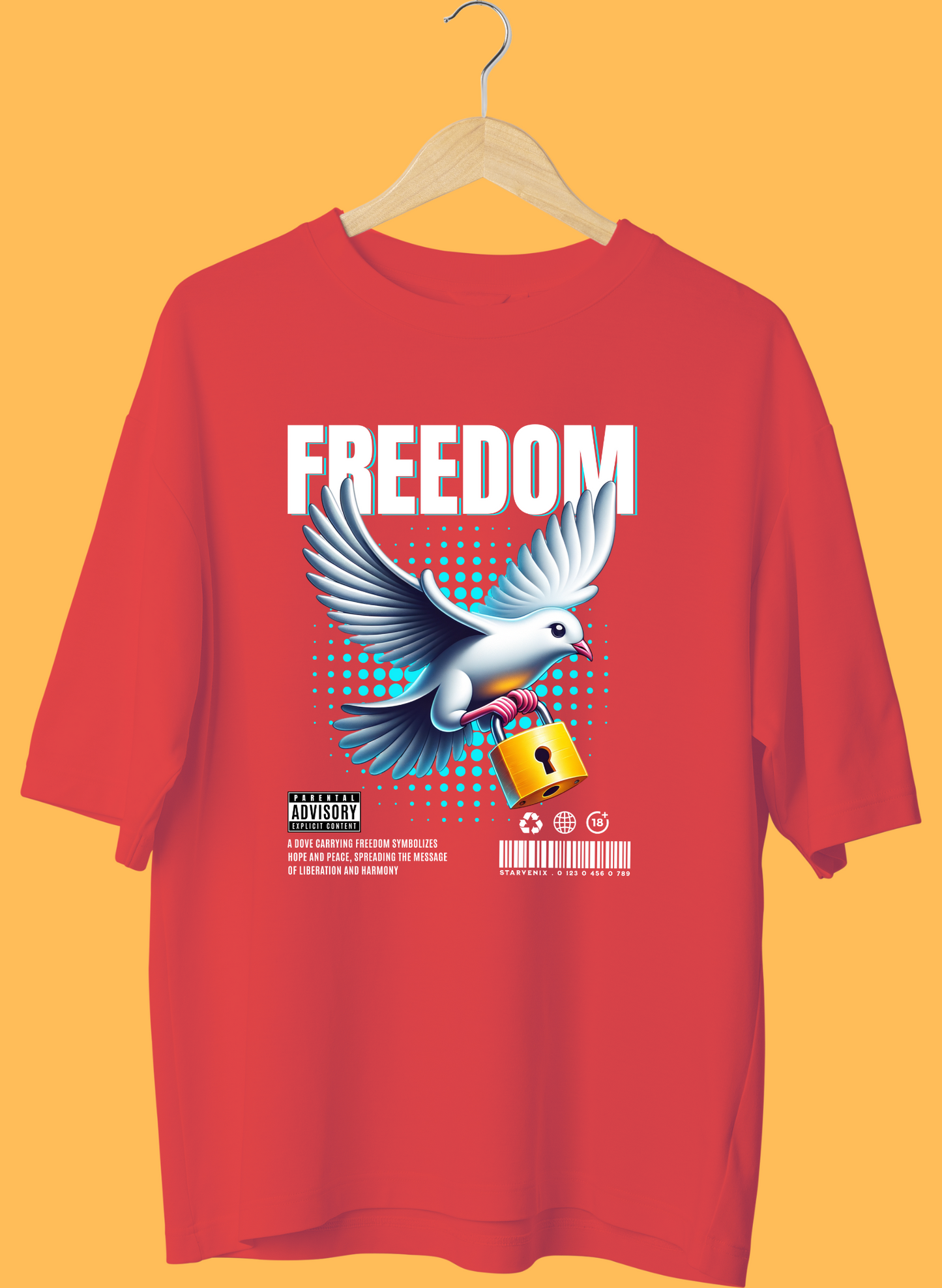 Wings of Freedom Unisex Oversize Shirt