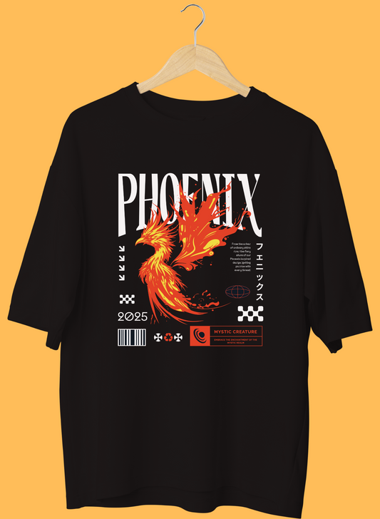 Flameborn Phoenix Unisex Oversize T-Shirt