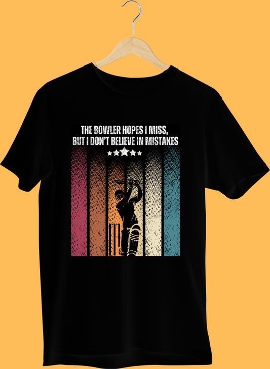 I Don't Believe in Mistakes - Cricket Roundneck T-Shirt