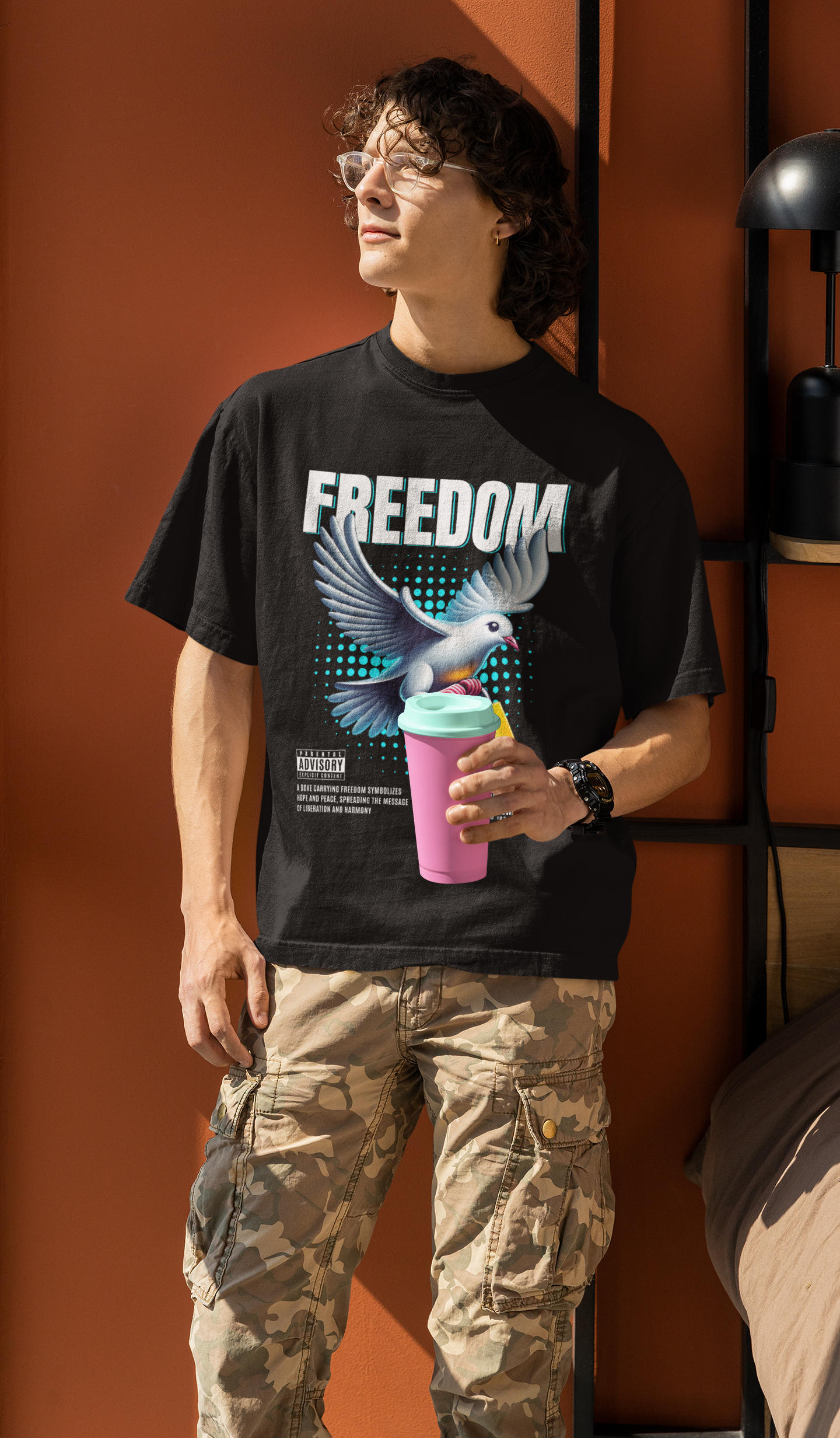 Wings of Freedom Unisex Oversize Shirt