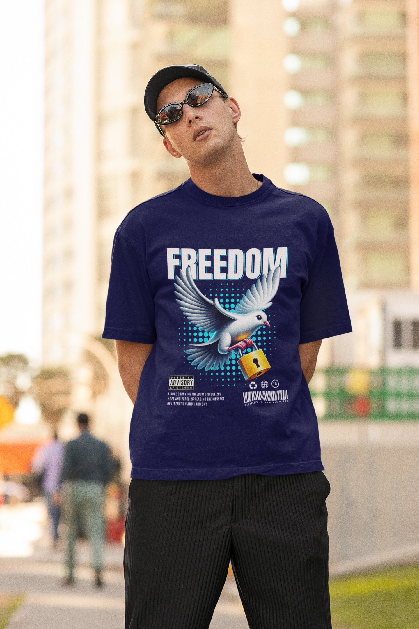 Wings of Freedom Unisex Oversize Shirt